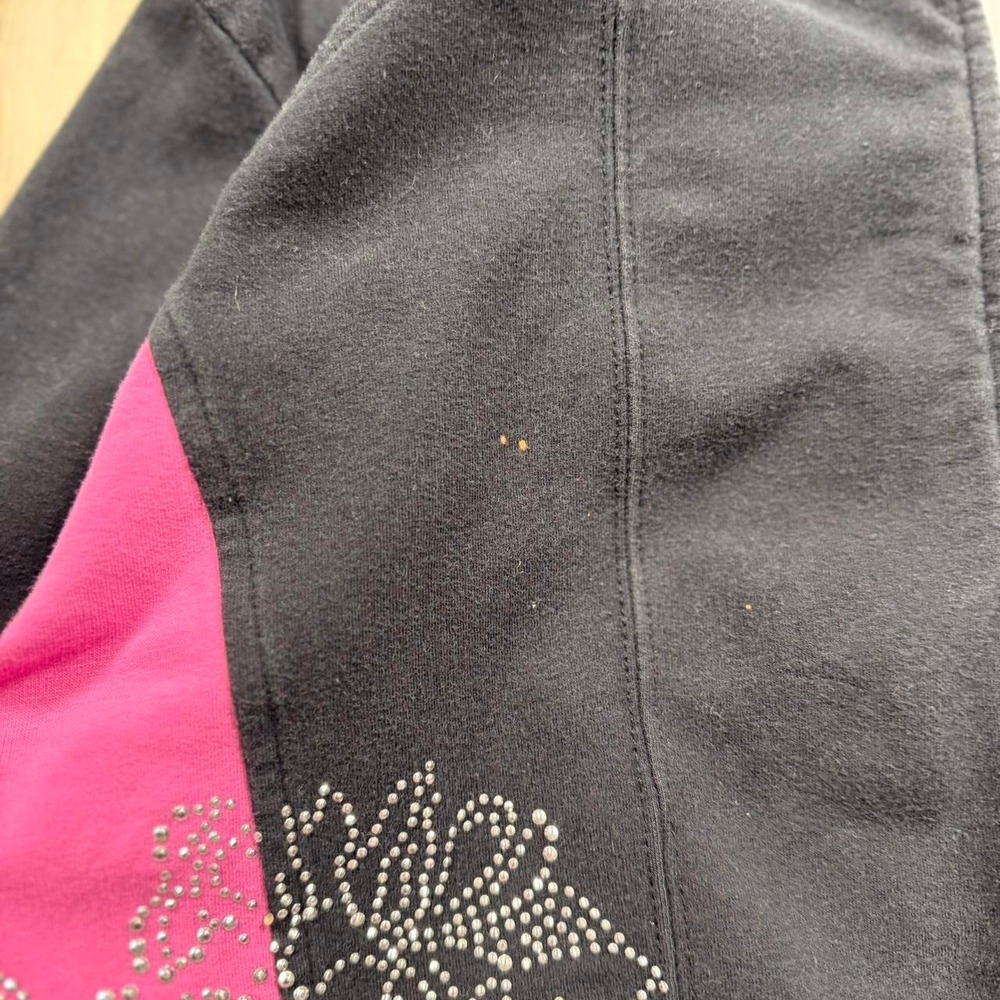 BCBGMAXAZRIA black & pink zip up hoodie - Picture 5 of 5